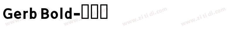 Gerb Bold字体转换